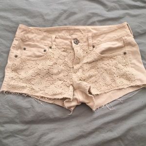 Tan American Eagle Shorts